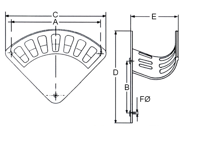 Wandschlauchhalter Leichtmetall Skizze Wandschlauchhalter Leichtmetall Skizze