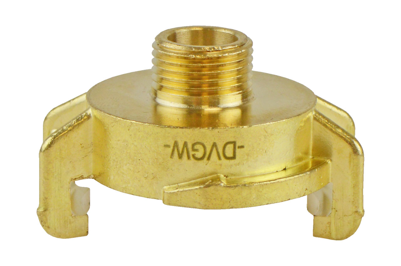 GEKA® plus Schnellkupplung K mit Außengewinde, KTW BWGL, Messing
