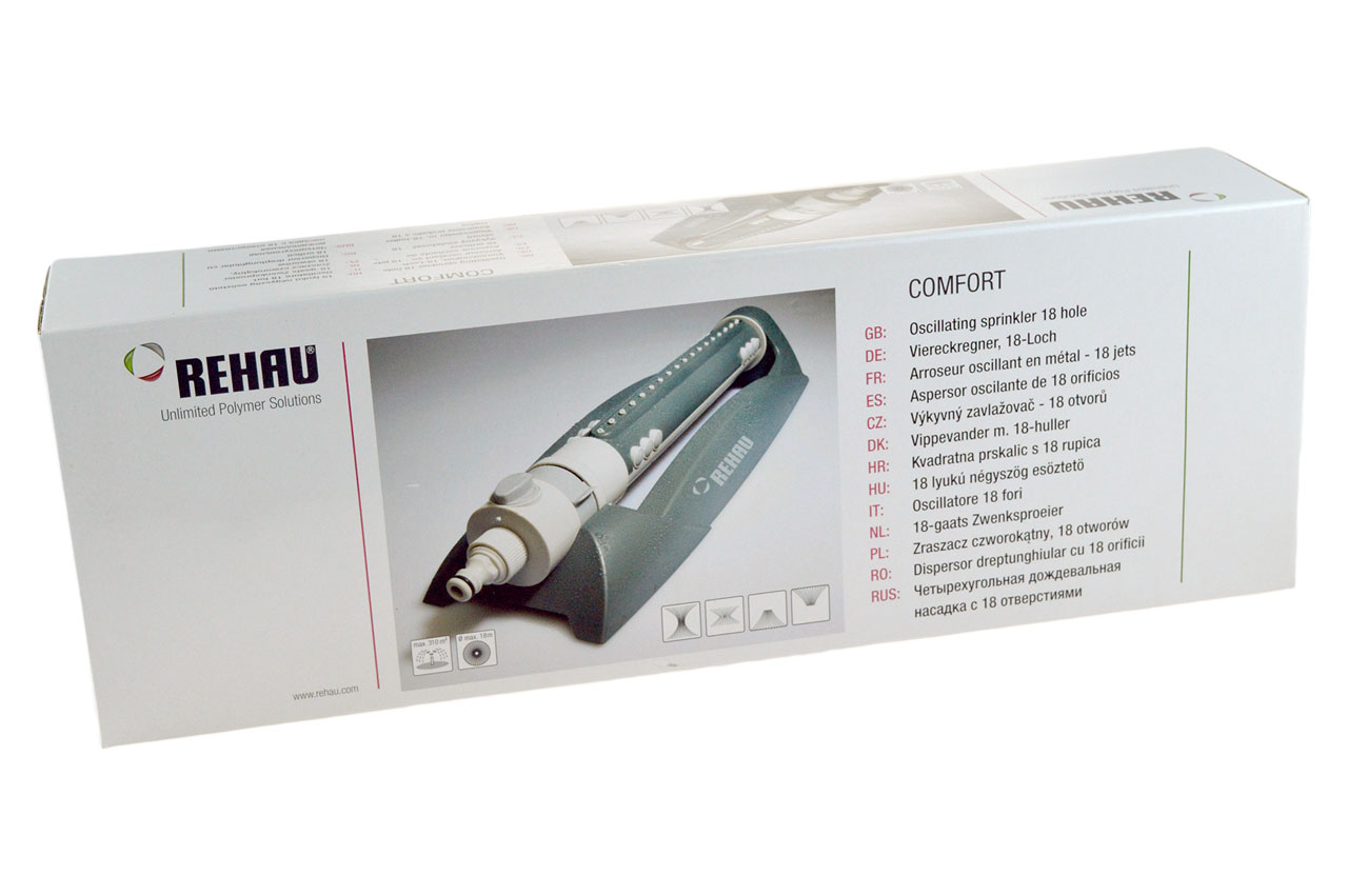 REHAU Comfort Viereckregner, Schwenkregner 18-Loch