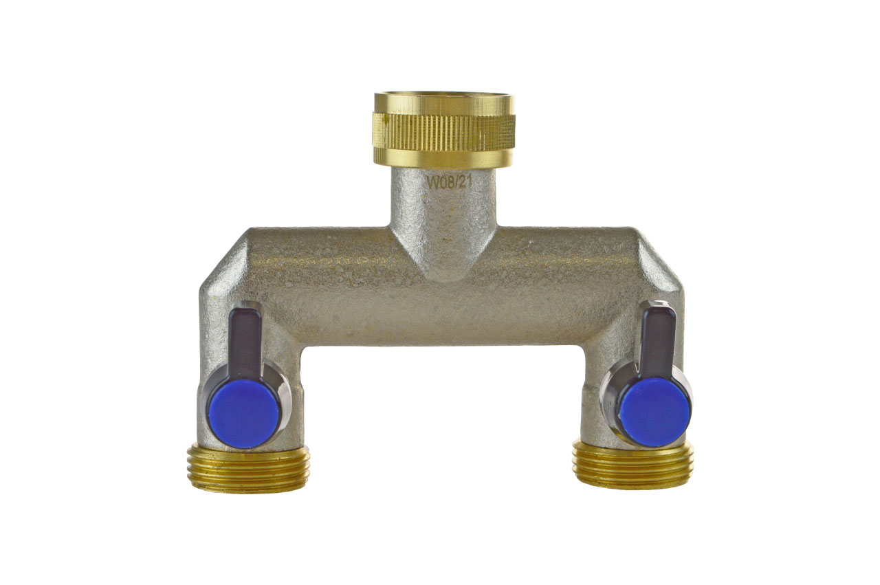 Verteilerstrang Innen- auf Außengewinde zwei oder drei Abgänge, Messing