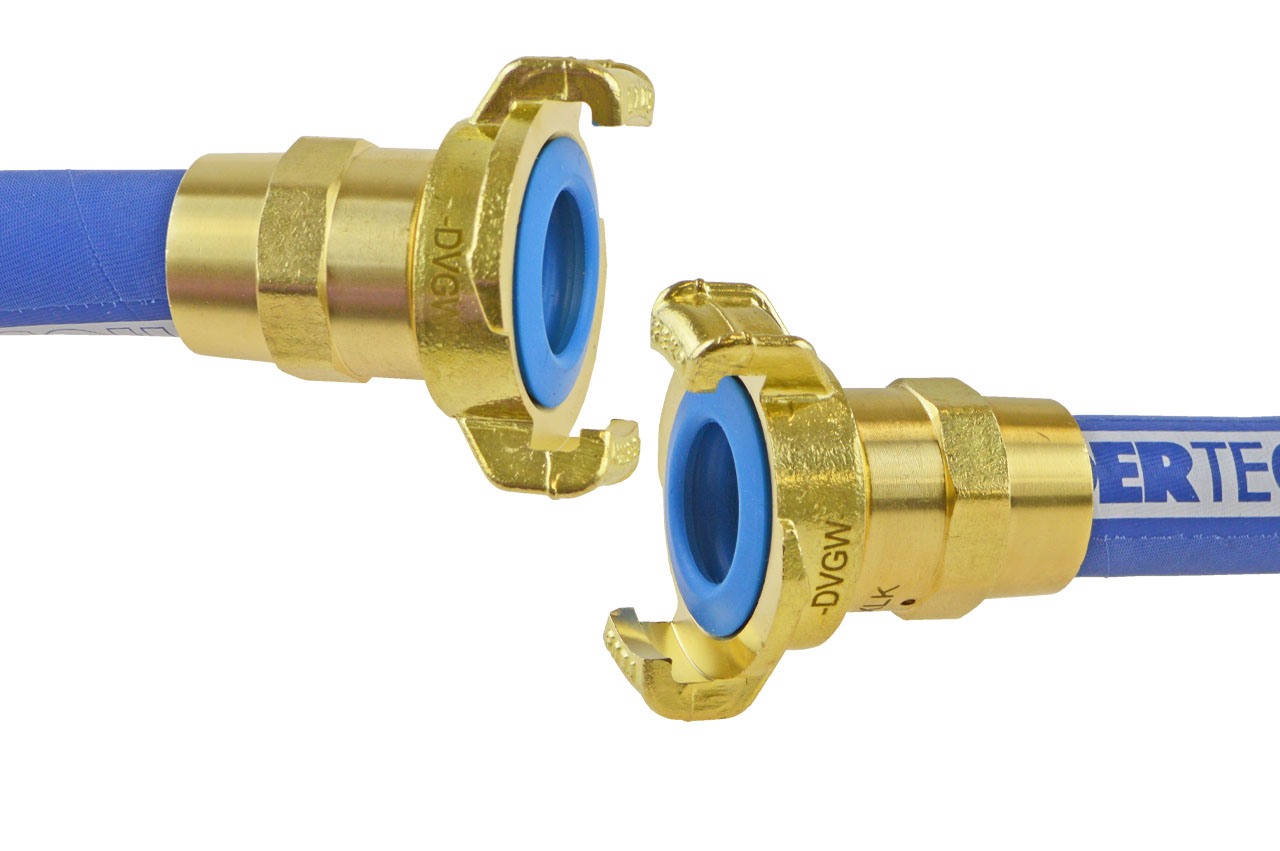Vormontierter Trinkwasserschlauch TUSIL® ACQUA mit GEKA® plus Kupplungen