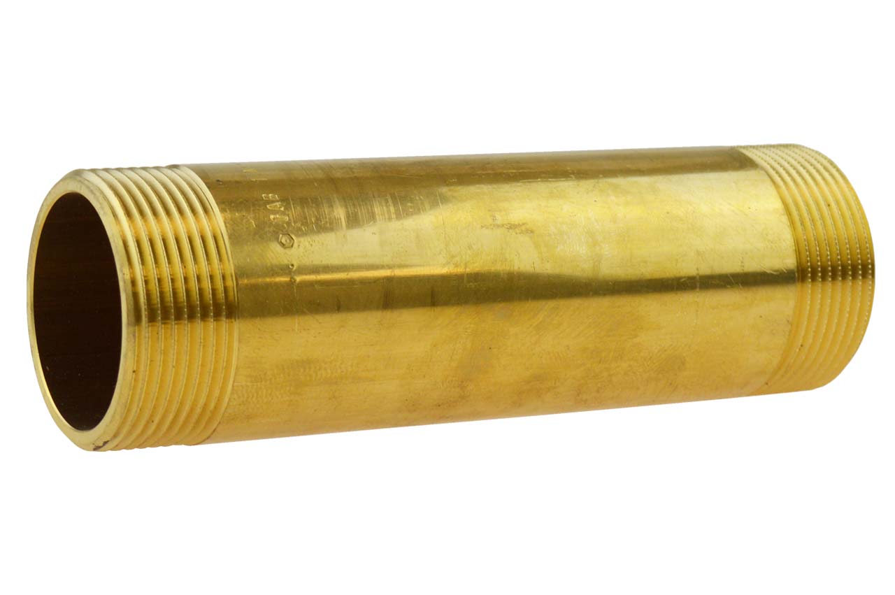 Rohrdoppelnippel Nr. 23 mit Außengewinde, Messing