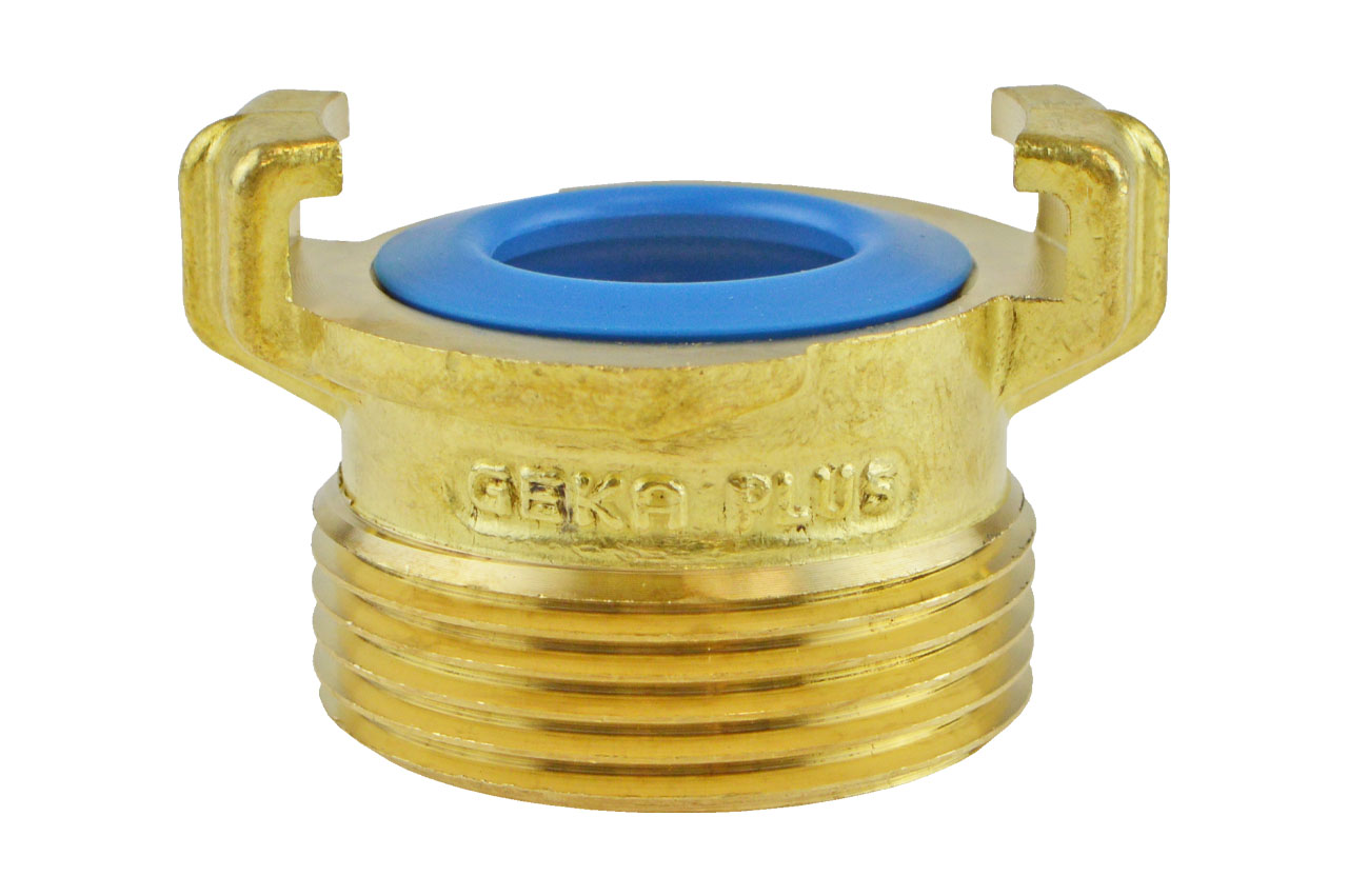 GEKA® plus Schnellkupplung K mit Außengewinde, KTW BWGL, Messing