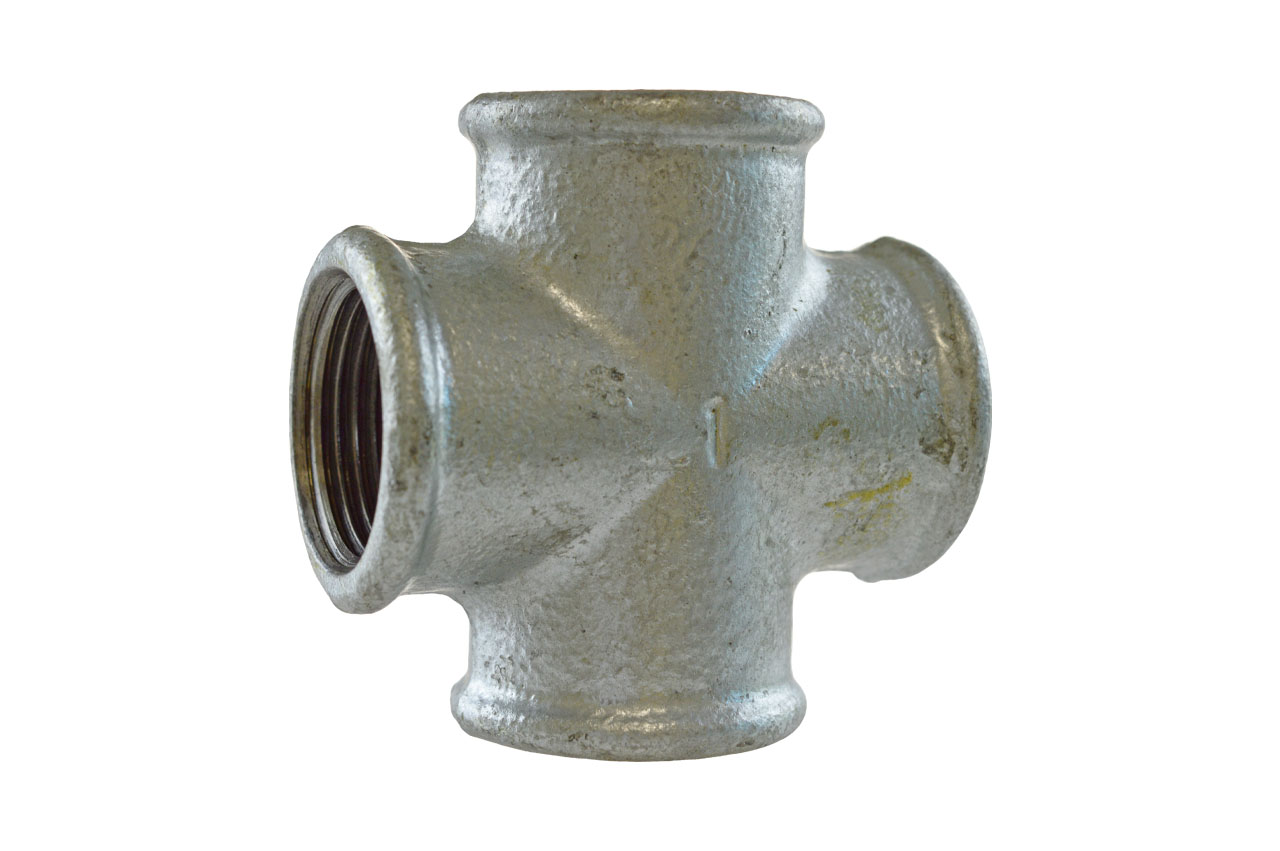 Kreuzstück Nr. 180 mit Innengewinde, Temperguss