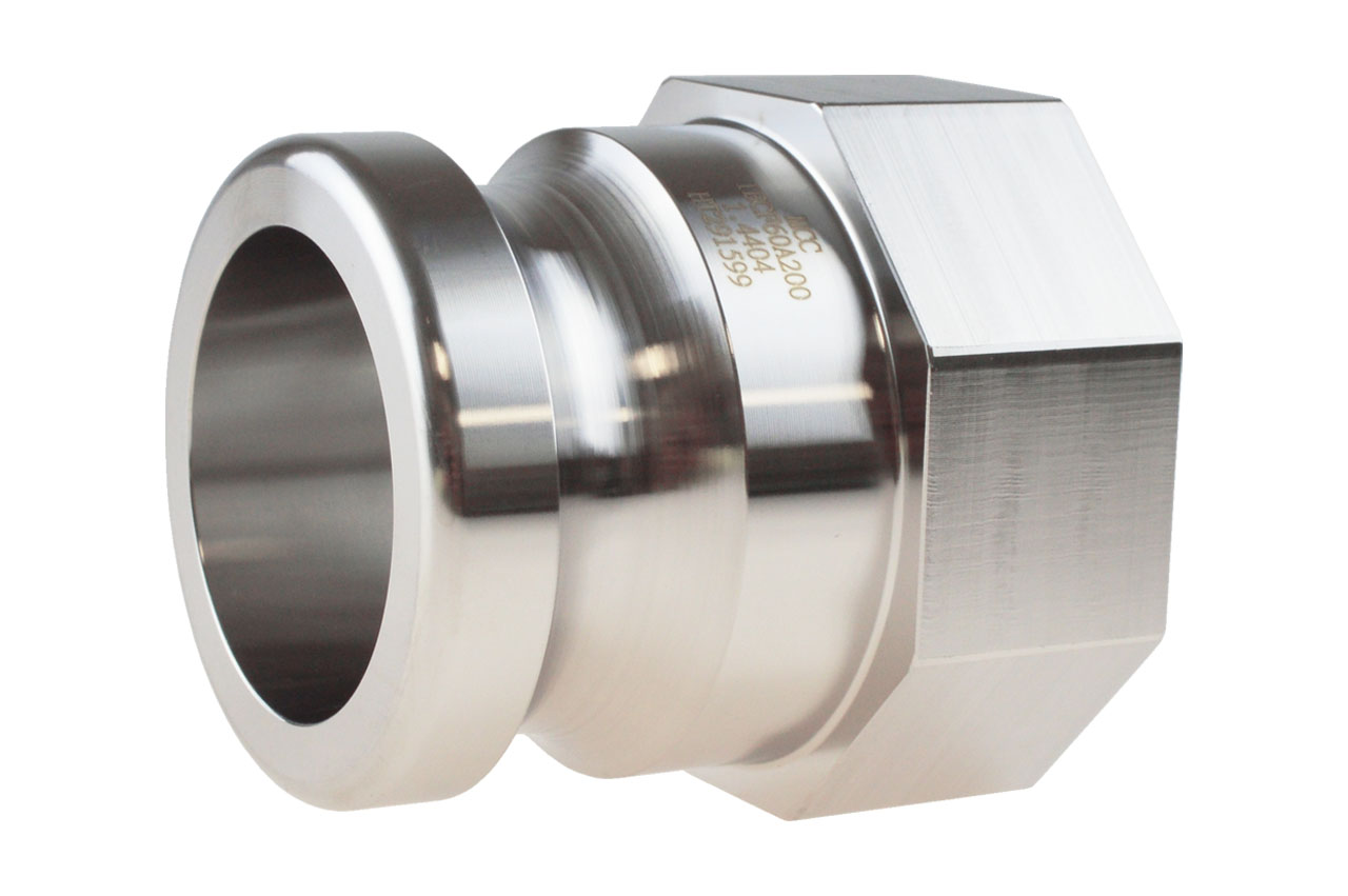 V-Teil mit IBC-Innengewinde Typ A, System Kamlock, VA