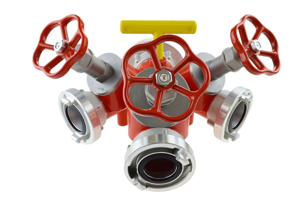 Verteiler mit Ventilabsperrungen, System Storz