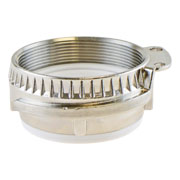TW Kupplung mit Innengewinde Typ VK, Kurvenstück, Edelstahl mit PTFE Auskleidung TW Kupplung mit Innengewinde Typ VK, Kurvenstück, Edelstahl mit PTFE Auskleidung