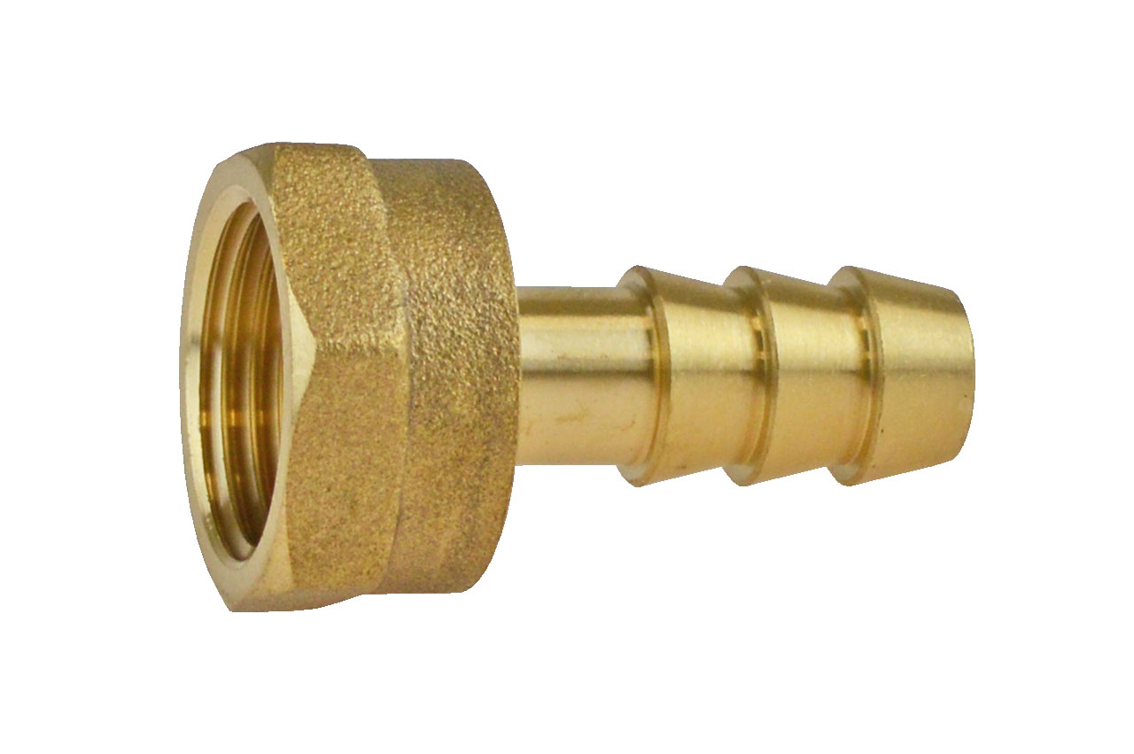 Schlauchtülle mit Innengewinde einteilig, Messing