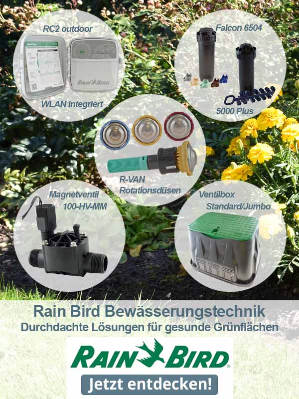 Rain Bird Bewässerungstechnik - Durchdachte Lösungen für gesunde Grünflächen