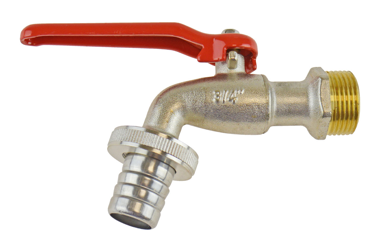 Kugelauslaufhahn mit Außengewinde, Messing