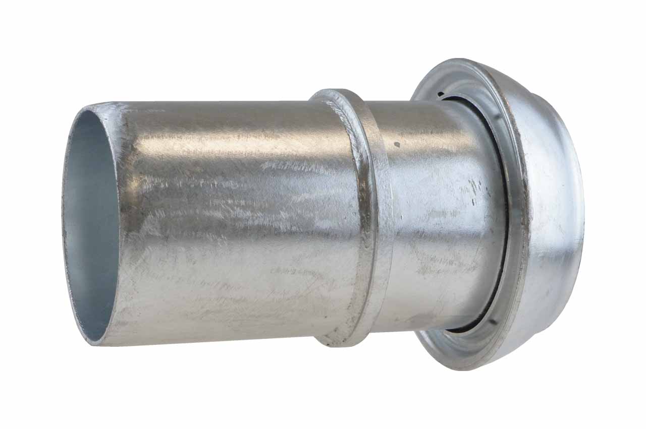 V-Teil mit glatter Tülle, mit Sicherungsbund, System Perrot, Stahl verzinkt