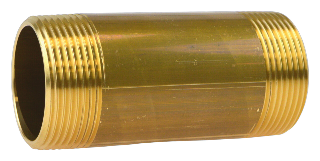 Rohrdoppelnippel Nr. 23 mit Außengewinde, Messing