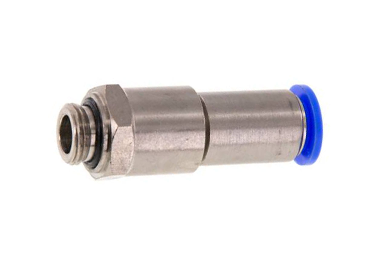 Steckverschraubung mit zylindrischem Außengewinde und zwei Kugellagern, Standard Steckverschraubung mit zylindrischem Außengewinde und zwei Kugellagern, Standard