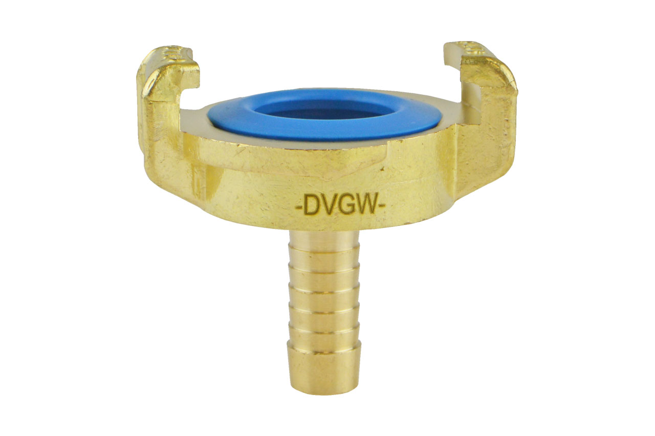 GEKA® plus Schnellkupplung K mit Schlauchtülle, KTW BWGL, Messing