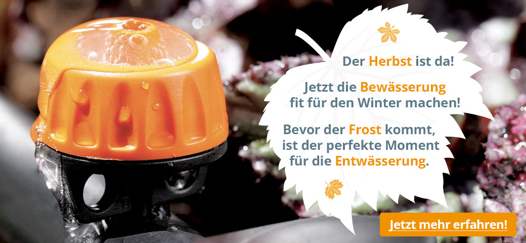 Bewässerungsanlage winterfest machen – jetzt ist der richtige Zeitpunkt!