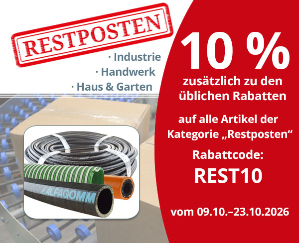 Aktion: 10 % Rabatt auf unsere Restposten!