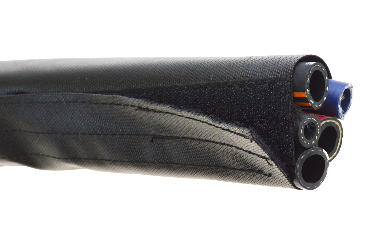 TEXWRAP - gewebter Schutzschlauch mit Klettverschluss - Anwendungsbeispiel