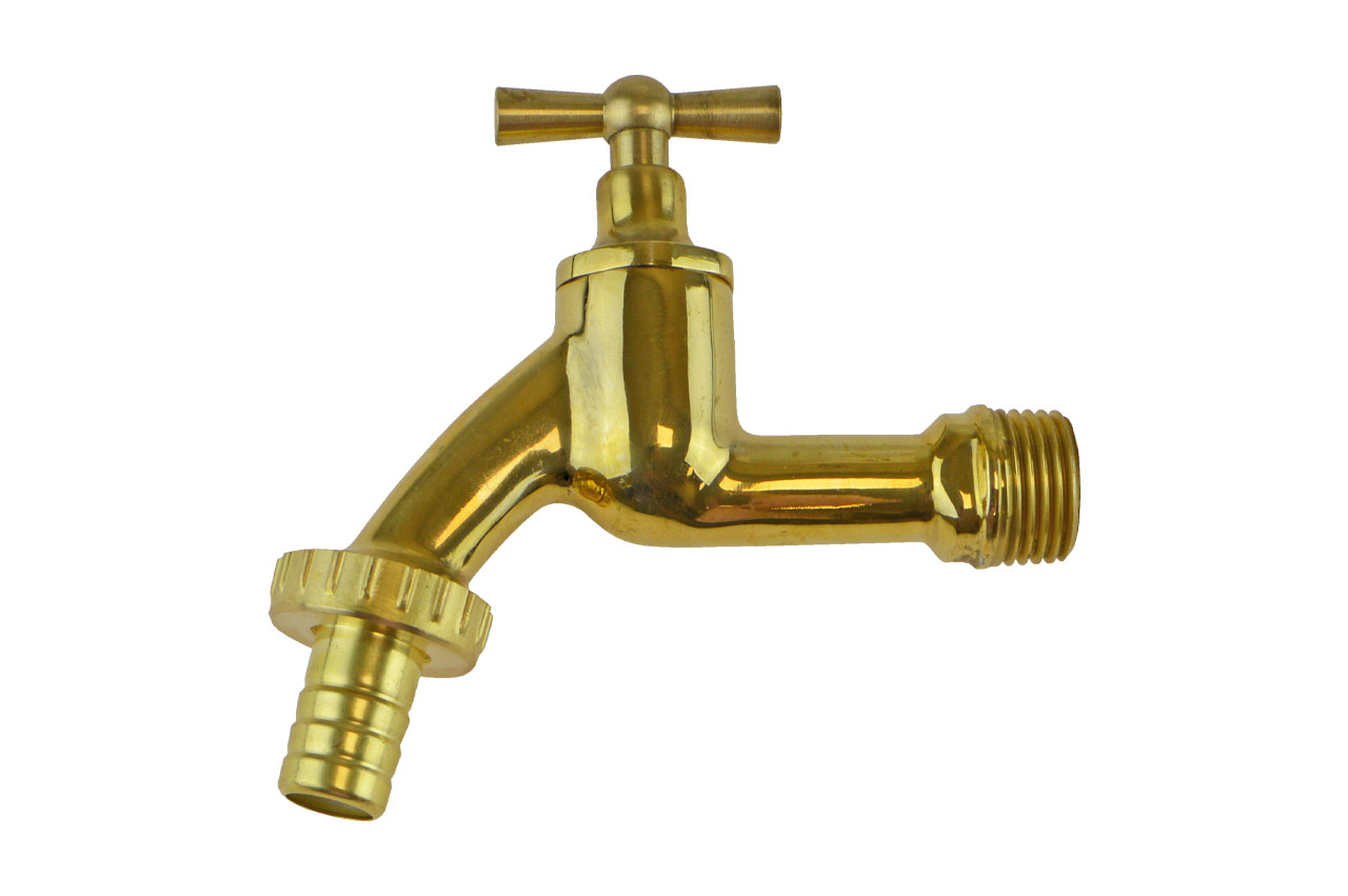 Auslaufventil, Zapfhahn mit Außengewinde, Messing