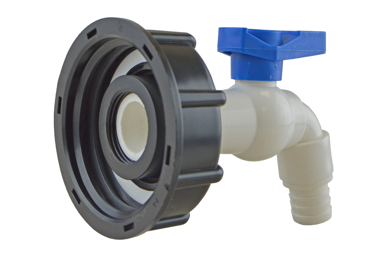 IBC Auslaufventil mit Schlauchtülle, PP