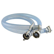 Vormontierter PVC Saug- und Druckschlauch mit Stahlspirale METALFLEX mit Kupplungen