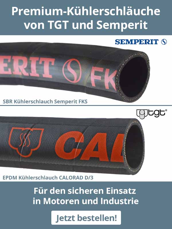Premium Kühlerschläuche von TGT und Semperit