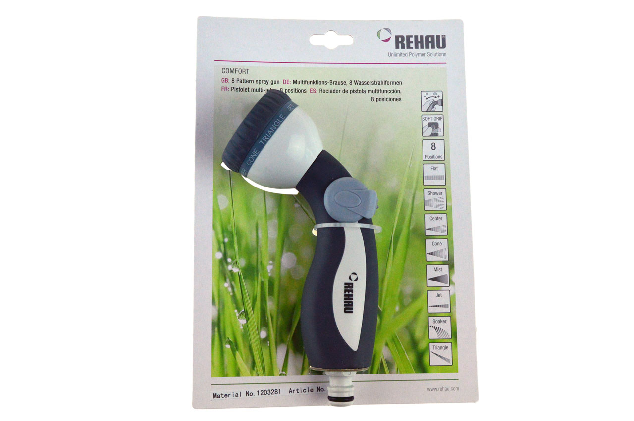 REHAU Comfort Multifunktionsbrause mit 8 Funktionen