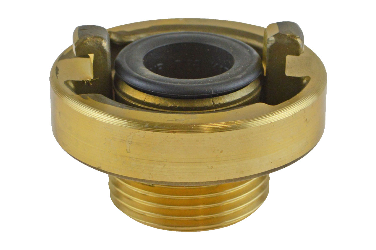Festkupplung mit Außengewinde, System Storz, Messing