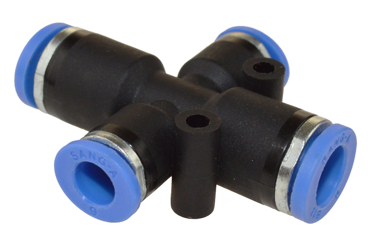 X-Steckverbindung mit 2 reduzierten Abgängen, Standard