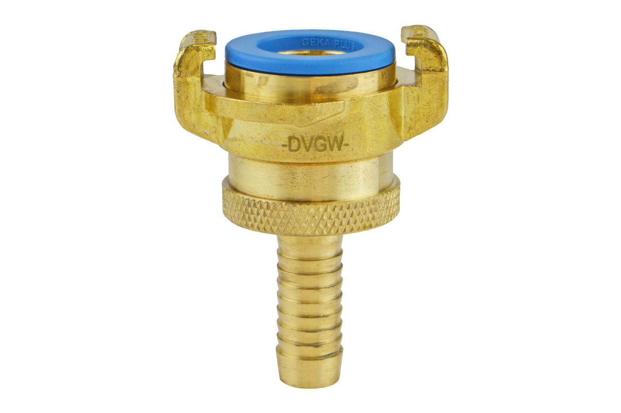 GEKA® plus Saug- und Hochdruckkupplung SHK mit Schlauchtülle, KTW BWGL, Messing