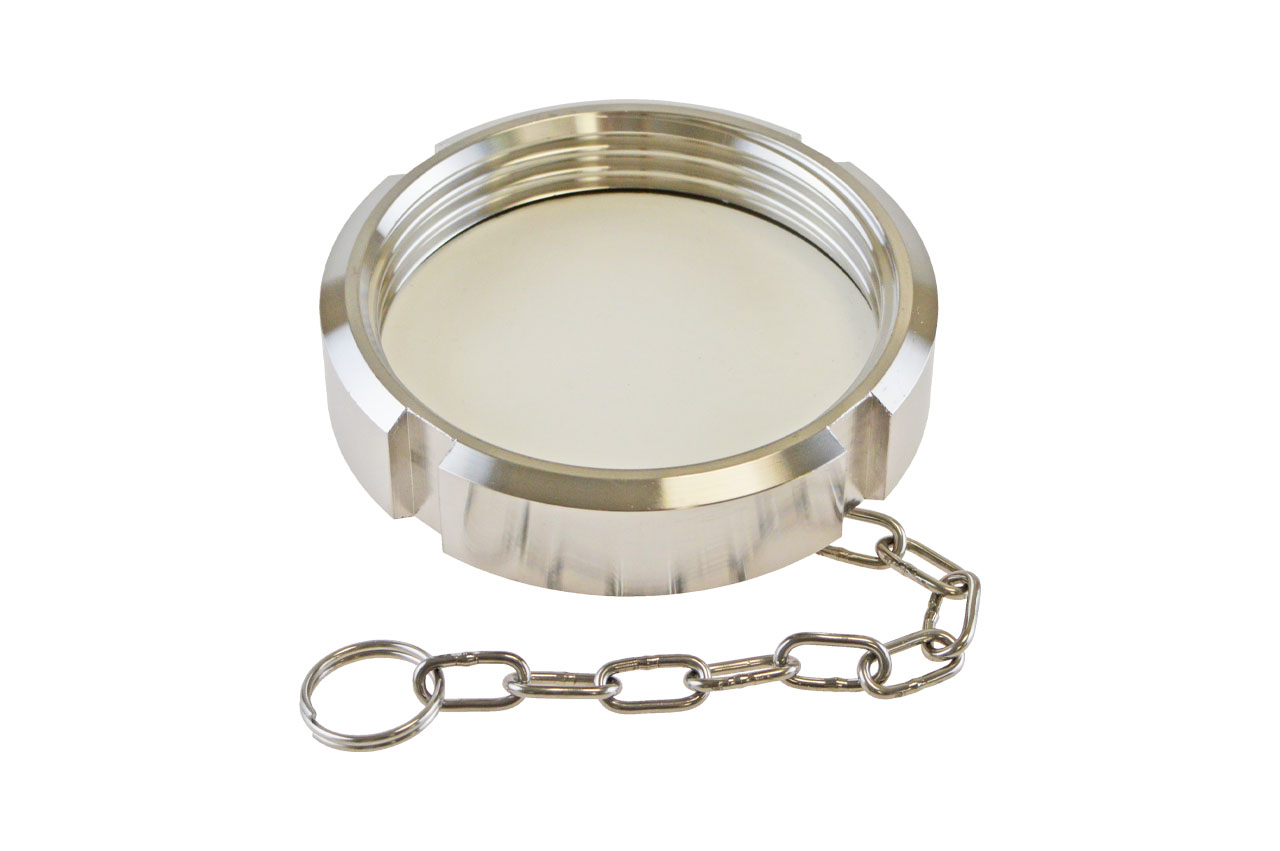 Blindkappe für Gewindestutzen, Edelstahl, DIN 11851