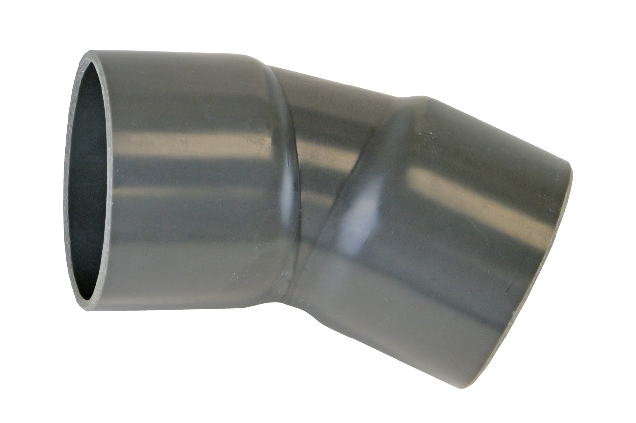 Rohrbogen 30° mit Klebemuffen, PVC-U