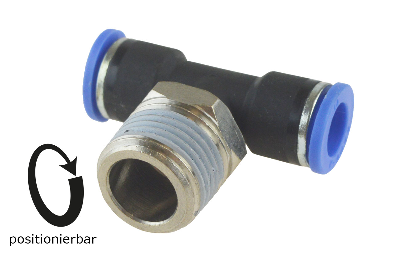 TE-Steckverschraubung mit Außengewinde, Standard