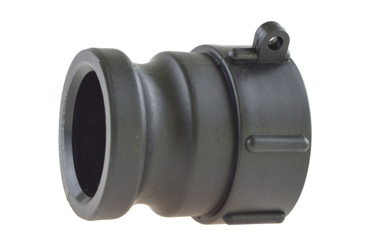 IBC Adapter mit Innengewinde S60x6 und V-Teil Kamlock Kupplung, PP