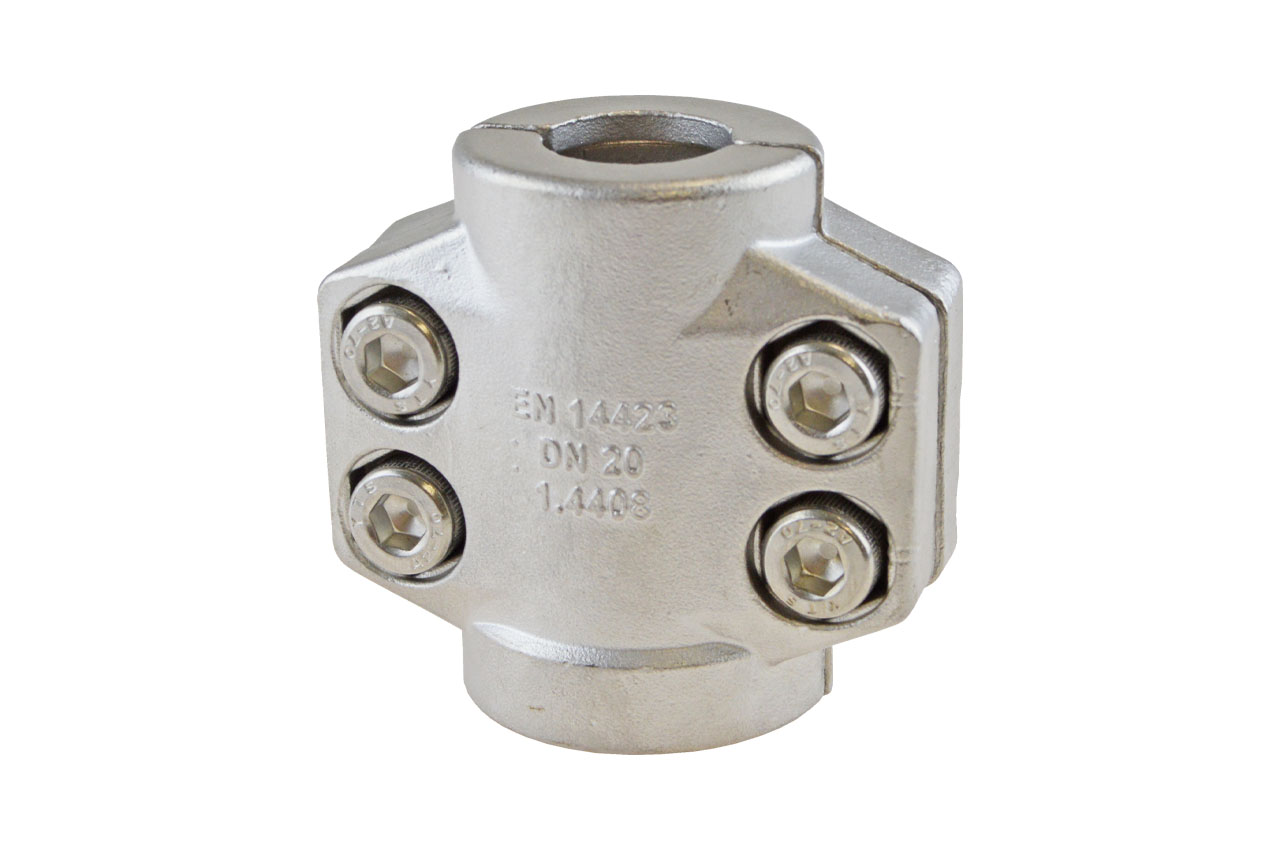 Klemmschalen für Dampfschlaucharmaturen, EN 14423 - Edelstahl