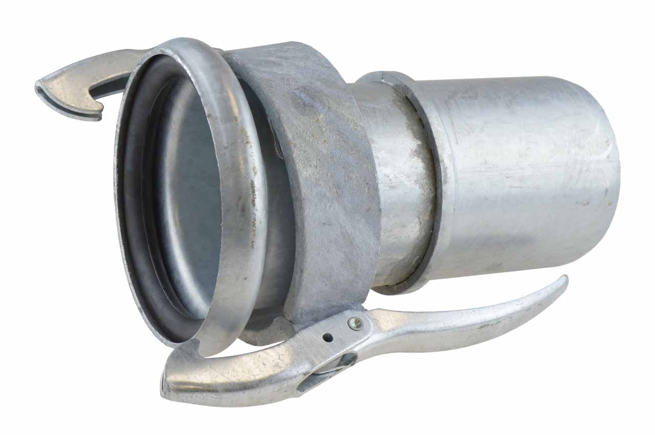 M-Teil mit glatter Tülle, mit Sicherungsbund, System Perrot, Stahl verzinkt