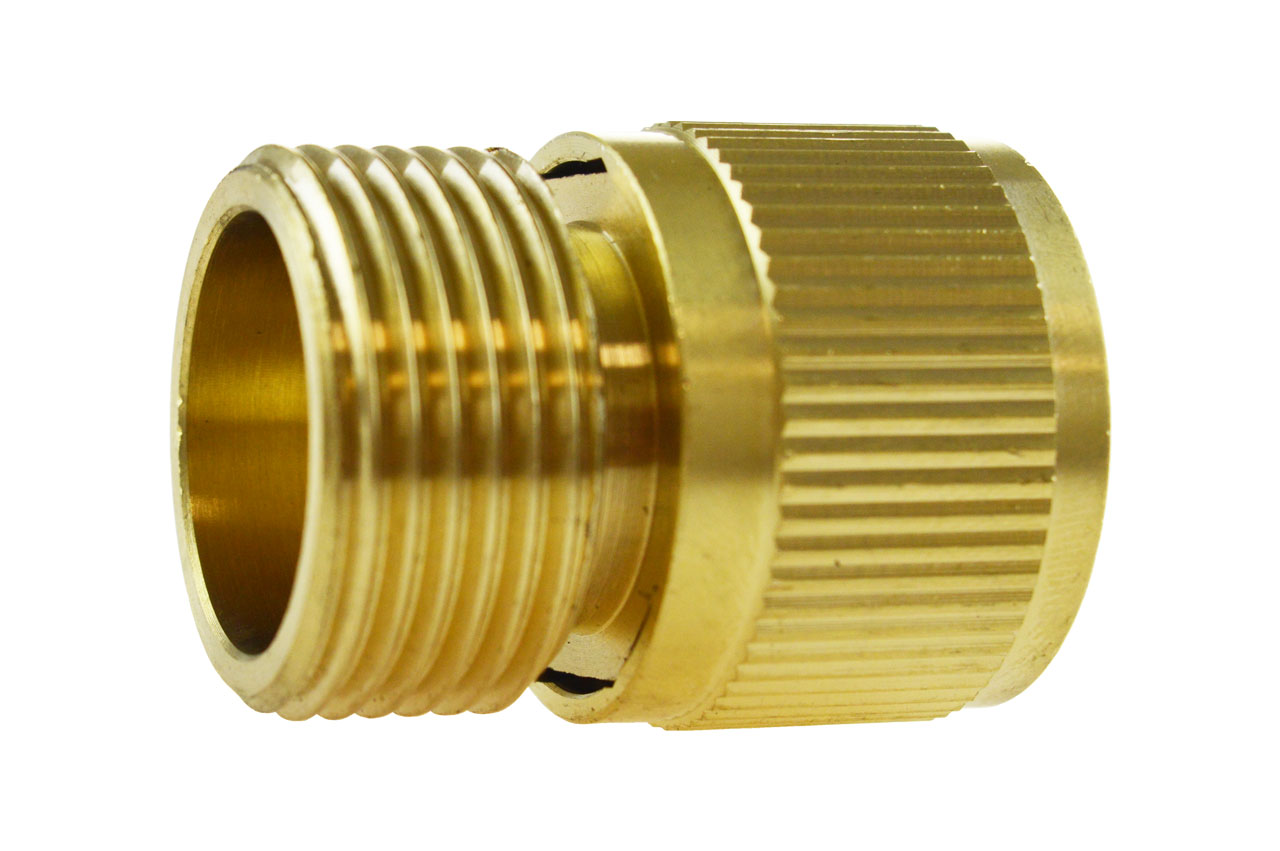 Schnellkupplung mit 3/4" Außengewinde, Messing