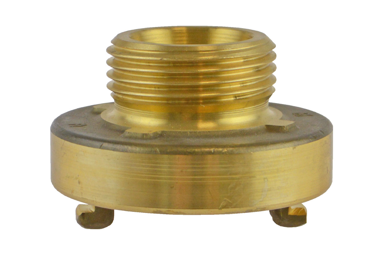 Festkupplung mit Außengewinde, System Storz, Messing