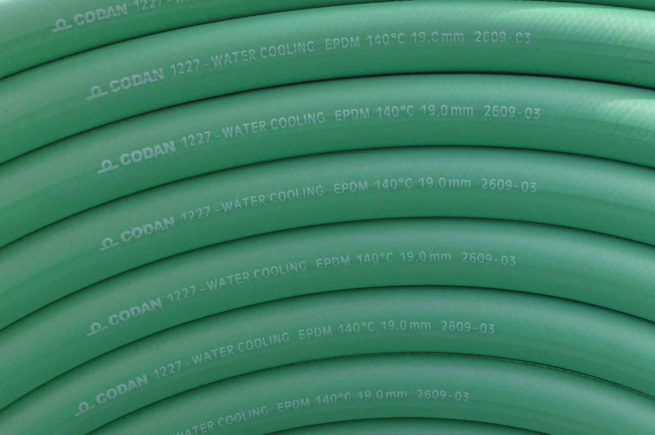 EPDM Heißwasserschlauch CODAN 1227, grün (+140°C)