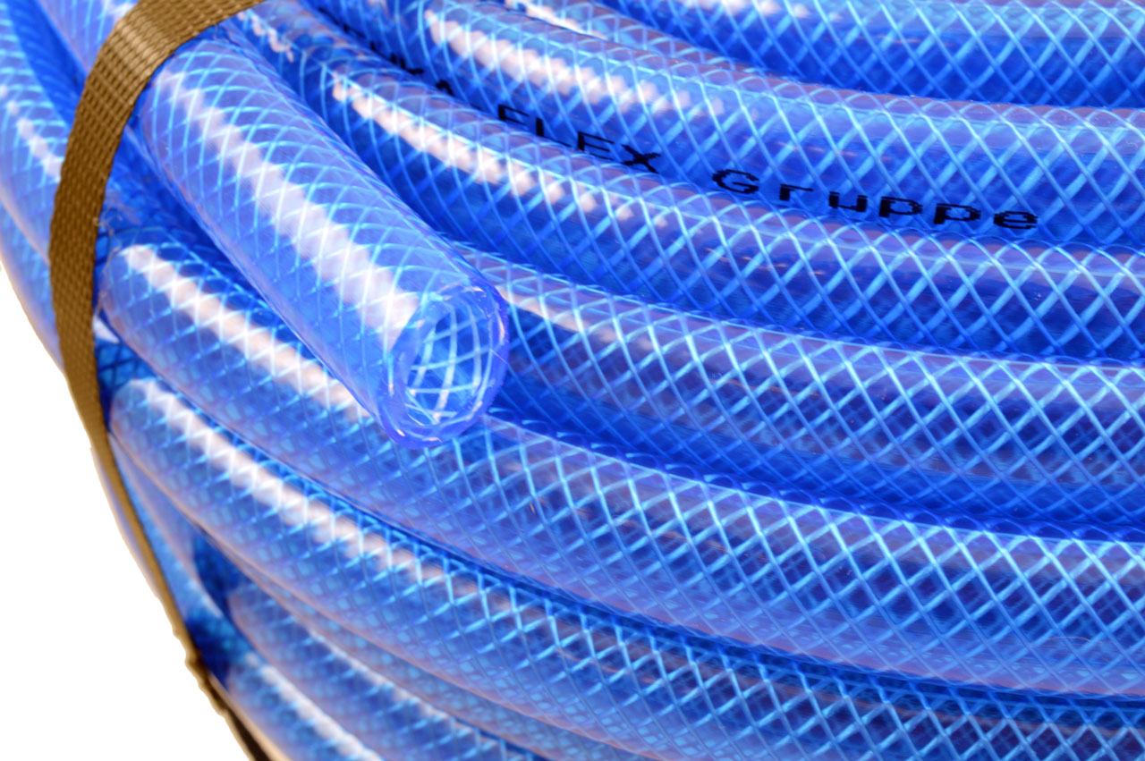 PVC Gewebeschlauch farbig-transparent