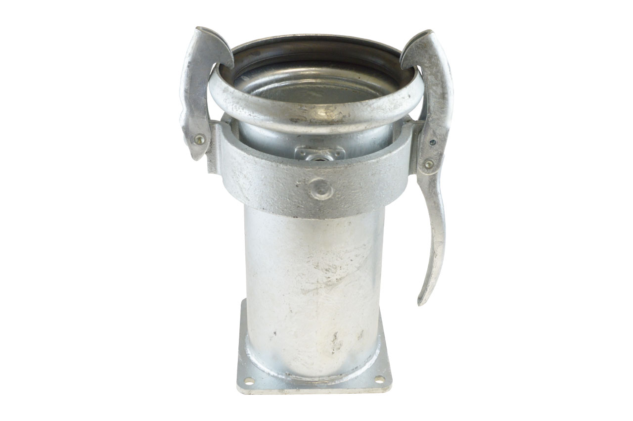 M-Teil mit Quadratflansch, System Perrot (KMF), Stahl verzinkt