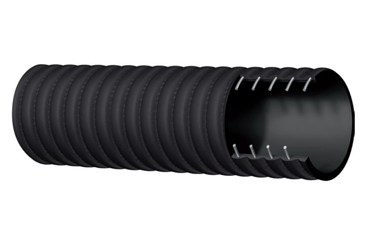 NR Materialförderschlauch ALFATRACTO 719AA - außen gewellt