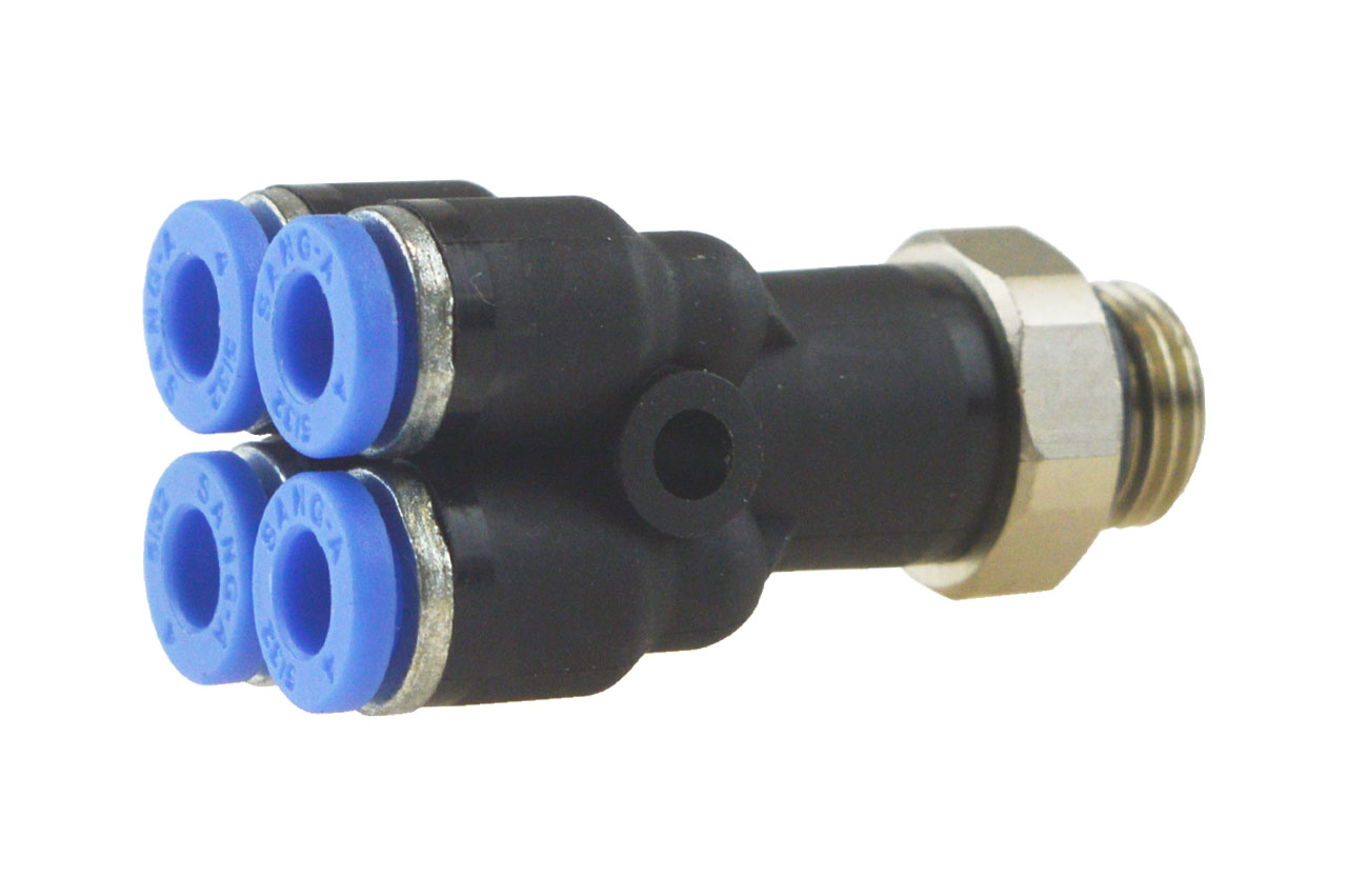 Mehrfachverteiler mit zylindrischem Außengewinde, Standard