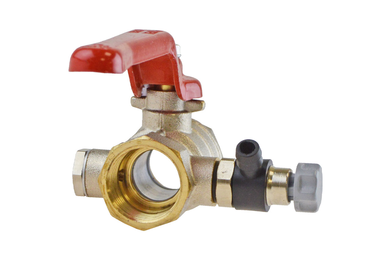 Kugelhahn mit Innengewinde und Entleerung, Messing