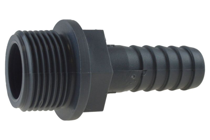 2 Stück PVC-Schlauchadapter Mit Widerhaken & NPT-Gewinde – 3,8 Cm, Weiß, Für Bewässerung & Mehr