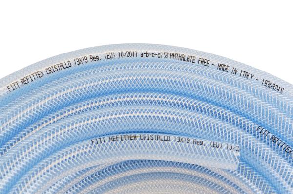 verstärkter Gewebeschlauch Klar PVC Druckluftschlauch Wasserschlauch ID 10-75mm